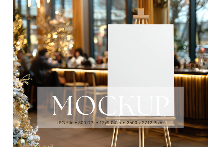 Welcome Sign Mockup Photo Frame Wedding Sign Canvas Mockup