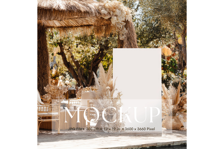 Welcome Sign Mockup Photo Frame Wedding Sign Canvas Mockup18