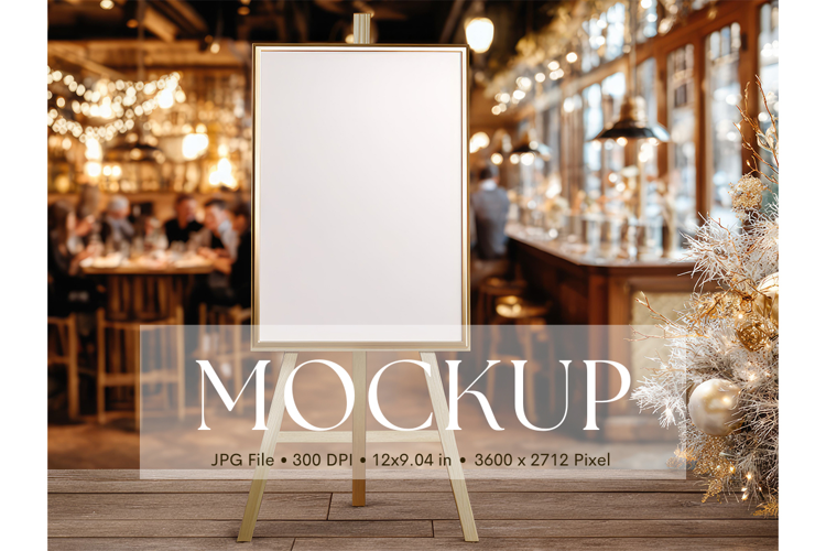 Welcome Sign Mockup Photo Frame Wedding Sign Canvas Mockup