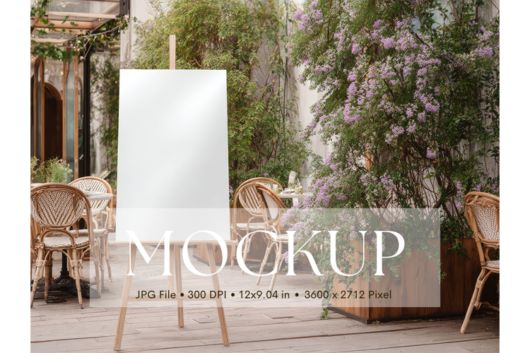 Welcome Sign Mockup Photo Frame Wedding Sign Canvas Mockup