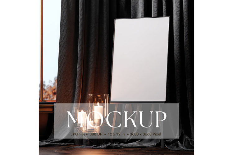 Welcome Sign Mockup Photo Frame Wedding Sign Canvas Mockup