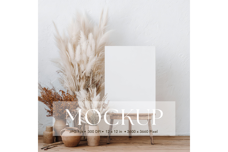 Welcome Sign Mockup Photo Frame Wedding Sign Canvas Mockup