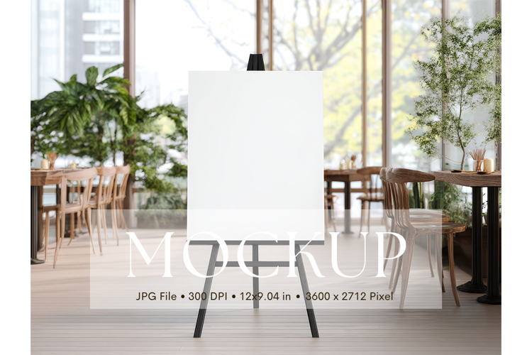 Welcome Sign Mockup Photo Frame Wedding Sign Canvas Mockup