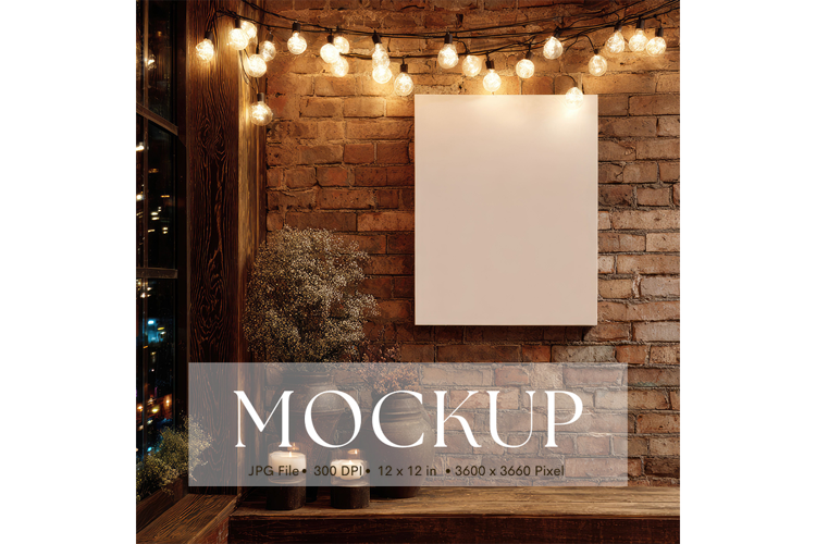 Welcome Sign Mockup Photo Frame Wedding Sign Canvas Mockup