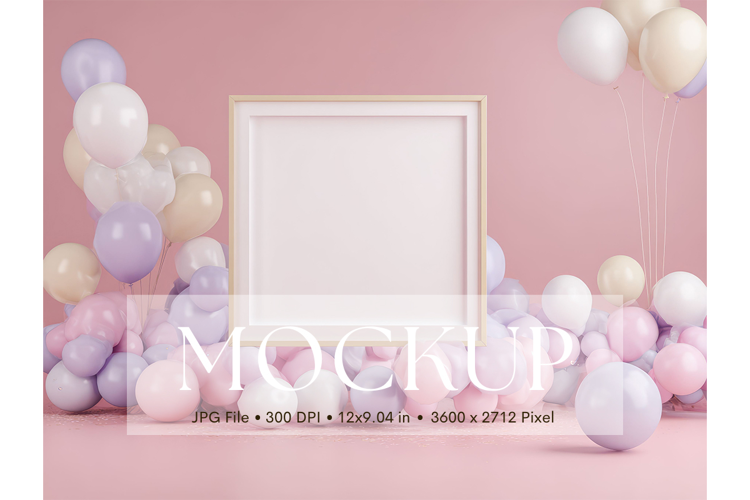 Welcome Sign Mockup Photo Frame Wedding Sign Canvas Mockup