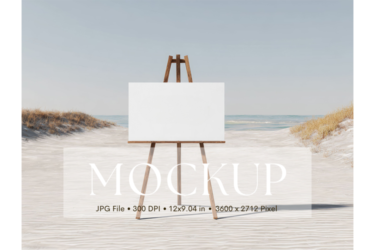 Welcome Sign Mockup Photo Frame Wedding Sign Canvas Mockup