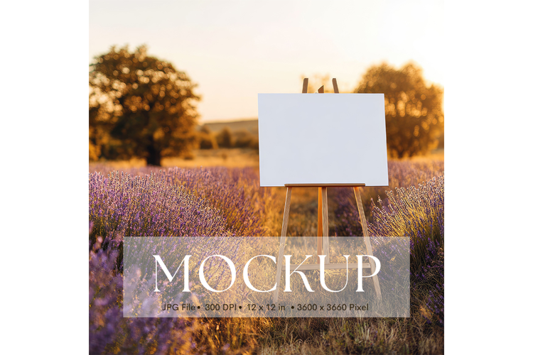 Welcome Sign Mockup Photo Frame Wedding Sign Canvas Mockup