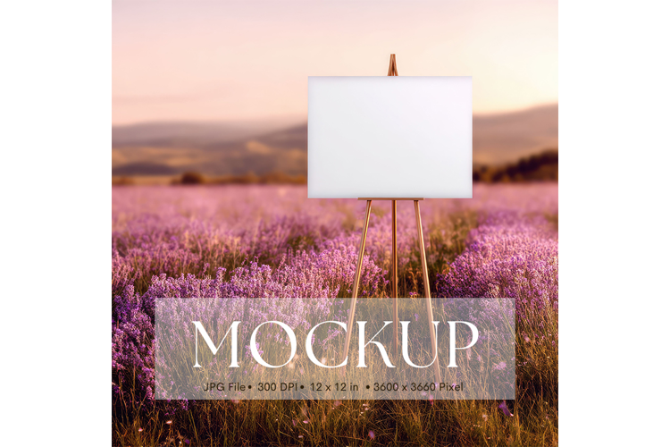 Welcome Sign Mockup Photo Frame Wedding Sign Canvas Mockup