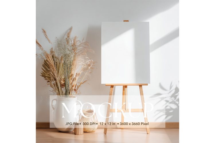Welcome Sign Mockup Photo Frame Wedding Sign Canvas Mockup