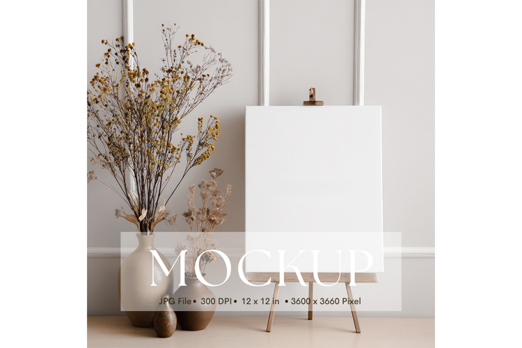 Welcome Sign Mockup Photo Frame Wedding Sign Canvas Mockup