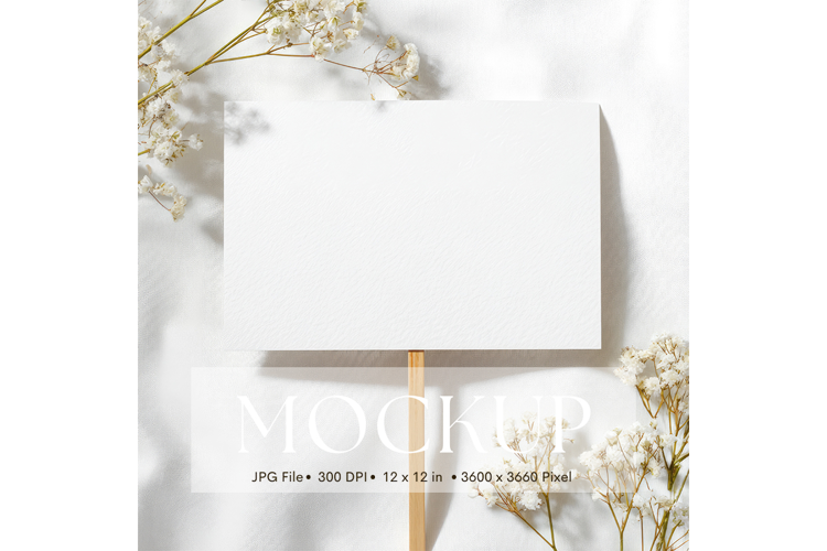 Welcome Sign Mockup Photo Frame Wedding Sign Canvas Mockup