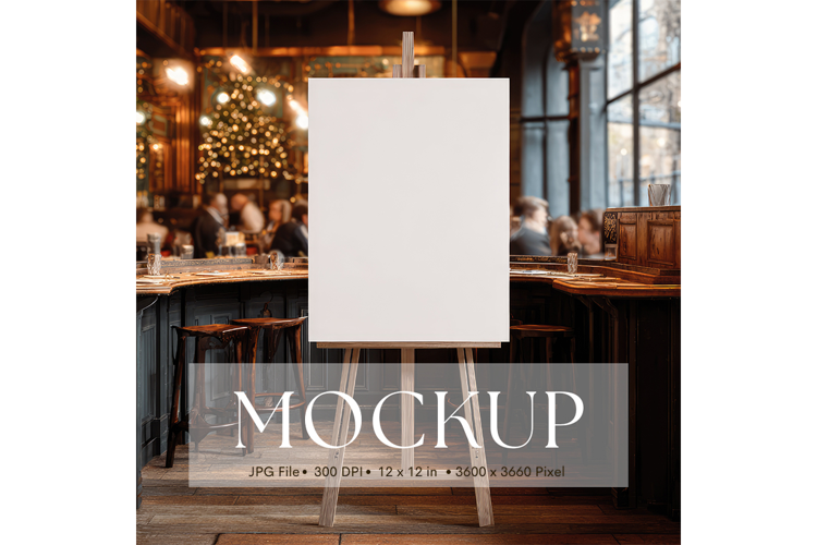 Welcome Sign Mockup Photo Frame Wedding Sign Canvas Mockup