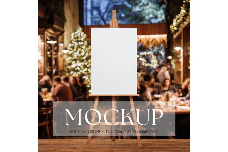 Welcome Sign Mockup Photo Frame Wedding Sign Canvas Mockup