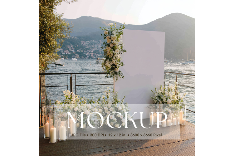 Welcome Sign Mockup Photo Frame Wedding Sign Canvas Mockup28