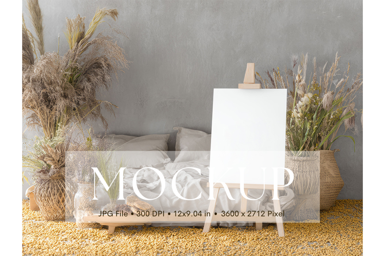Welcome Sign Mockup Photo Frame Wedding Sign Canvas Mockup