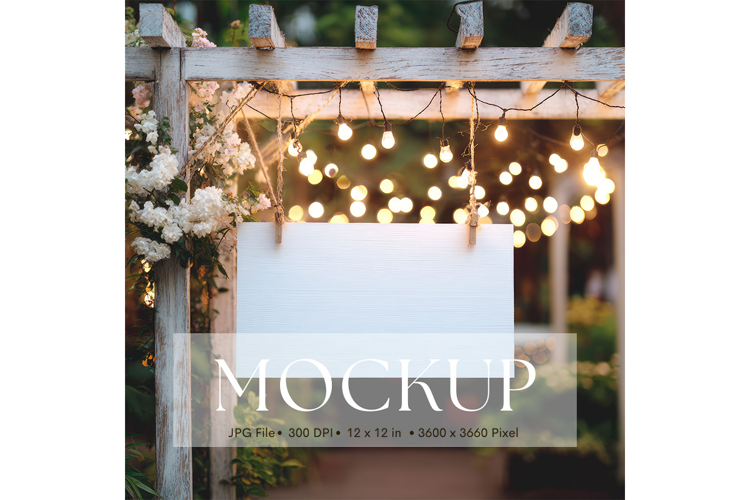 Welcome Sign Mockup Photo Frame Wedding Sign Canvas Mockup29