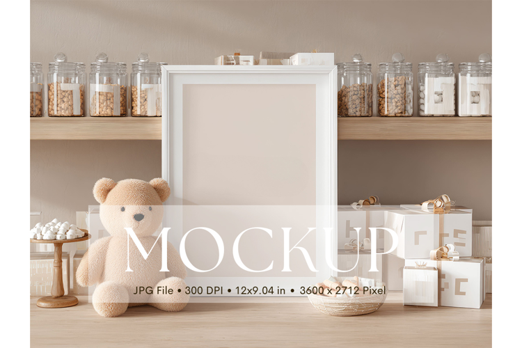 Welcome Sign Mockup Photo Frame Wedding Sign Canvas Mockup
