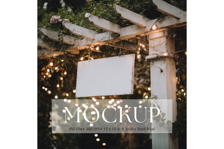 Welcome Sign Mockup Photo Frame Wedding Sign Canvas Mockup31