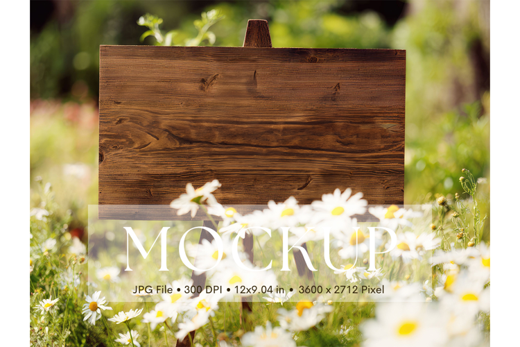 Welcome Sign Mockup Photo Frame Wedding Sign Canvas Mockup