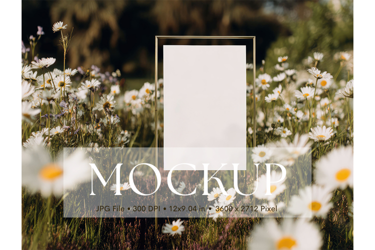 Welcome Sign Mockup Photo Frame Wedding Sign Canvas Mockup