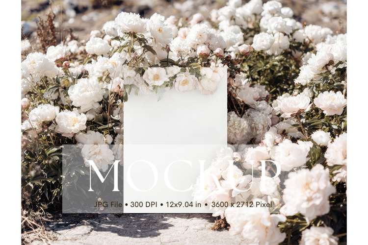 Welcome Sign Mockup Photo Frame Wedding Sign Canvas Mockup