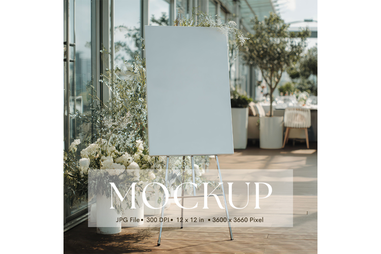 Welcome Sign Mockup Photo Frame Wedding Sign Canvas Mockup46