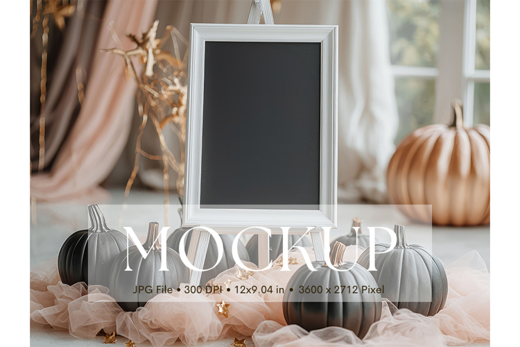 Welcome Sign Mockup Photo Frame Wedding Sign Canvas Mockup