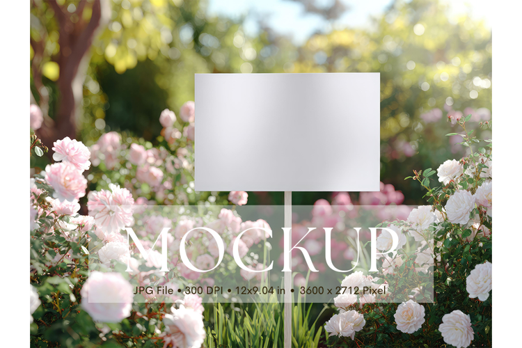 Welcome Sign Mockup Photo Frame Wedding Sign Canvas Mockup