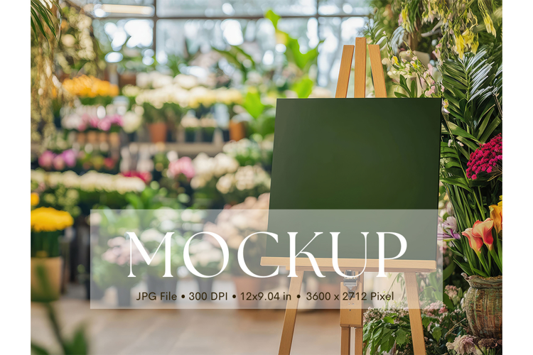 Welcome Sign Mockup Photo Frame Wedding Sign Canvas Mockup