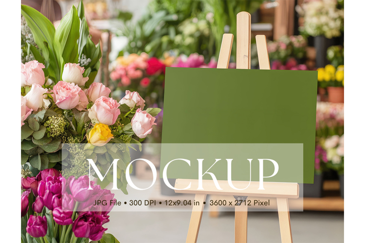 Welcome Sign Mockup Photo Frame Wedding Sign Canvas Mockup