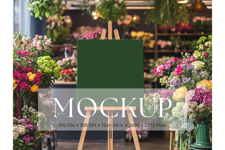 Welcome Sign Mockup Photo Frame Wedding Sign Canvas Mockup