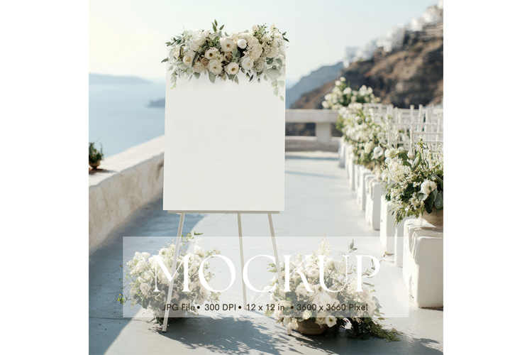 Welcome Sign Mockup Photo Frame Wedding Sign Canvas Mockup68