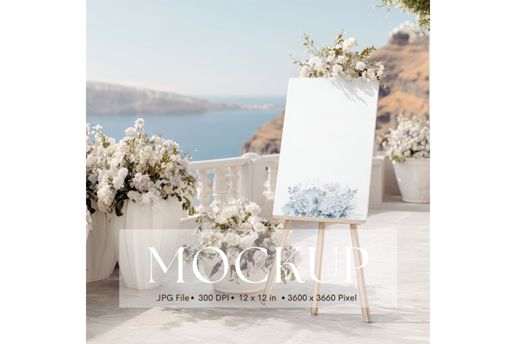 Welcome Sign Mockup Photo Frame Wedding Sign Canvas Mockup67