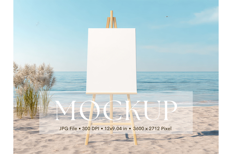 Welcome Sign Mockup Photo Frame Wedding Sign Canvas Mockup