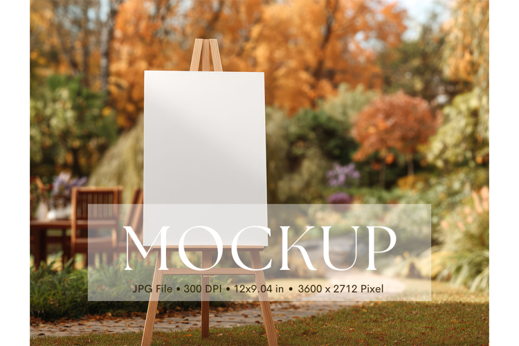 Welcome Sign Mockup Photo Frame Wedding Sign Canvas Mockup