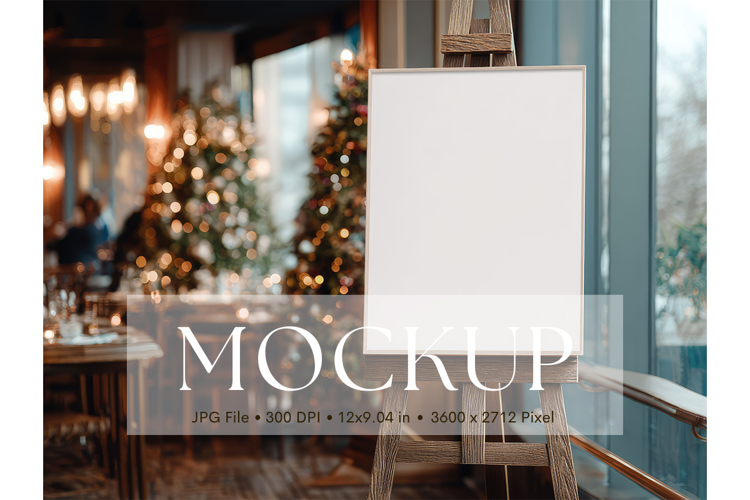 Welcome Sign Mockup Photo Frame Wedding Sign Canvas Mockup
