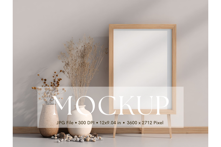 Welcome Sign Mockup Photo Frame Wedding Sign Canvas Mockup