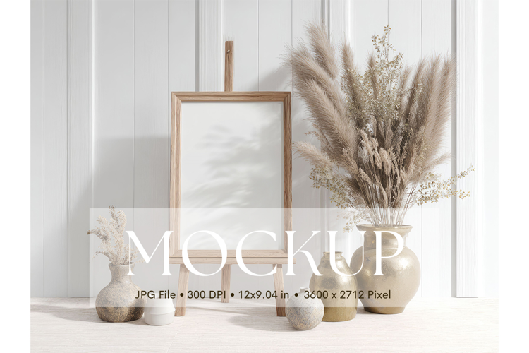Welcome Sign Mockup Photo Frame Wedding Sign Canvas Mockup