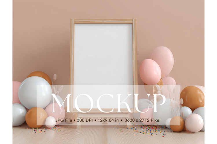 Welcome Sign Mockup Photo Frame Wedding Sign Canvas Mockup