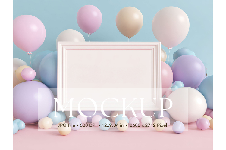 Welcome Sign Mockup Photo Frame Wedding Sign Canvas Mockup