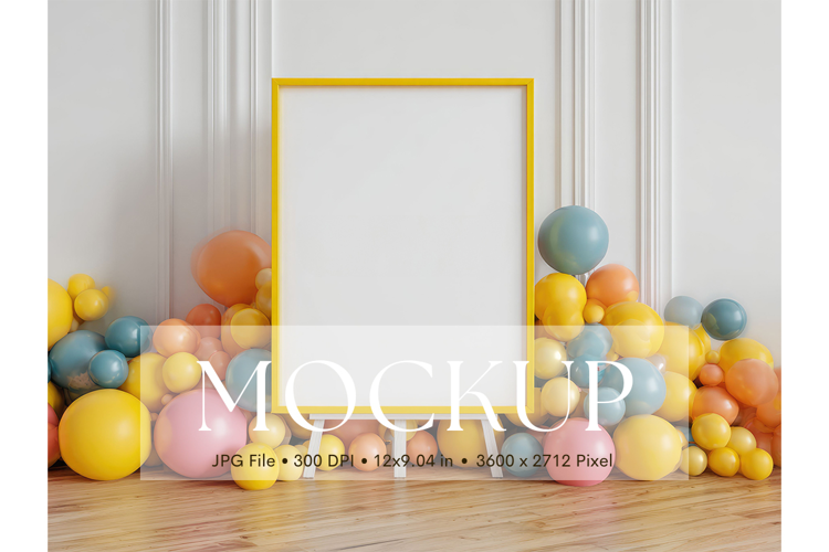 Welcome Sign Mockup Photo Frame Wedding Sign Canvas Mockup