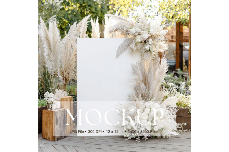 Welcome Sign Mockup Photo Frame Wedding Sign Canvas Mockup91