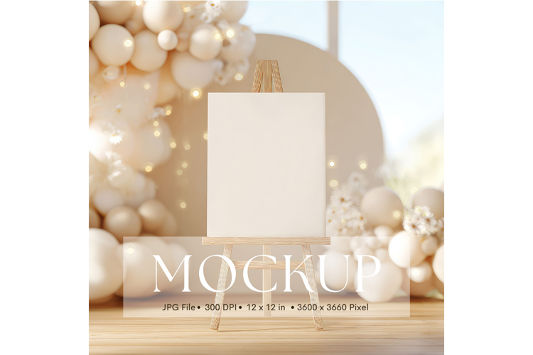 Welcome Sign Mockup Photo Frame Wedding Sign Canvas Mockup98