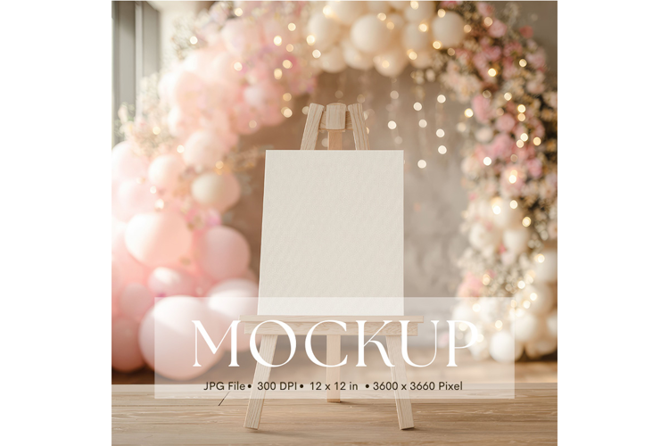 Welcome Sign Mockup Photo Frame Wedding Sign Canvas Mockup99