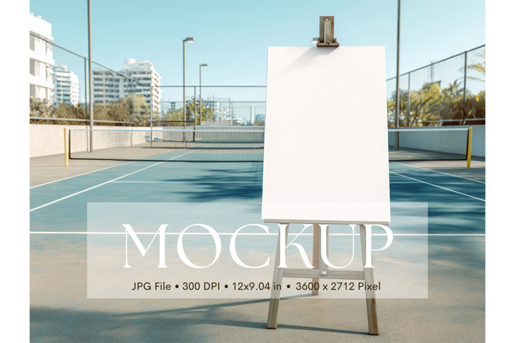 Welcome Sign Mockup Photo Frame Sport Sign Canvas Mockup