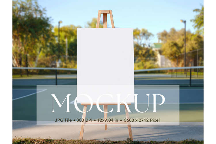 Welcome Sign Mockup Photo Frame Sport Sign Canvas Mockup_10