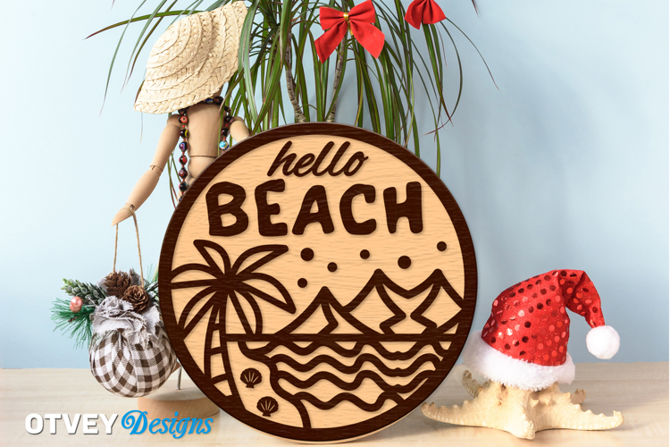 Welcome Sign Summer Lasercut