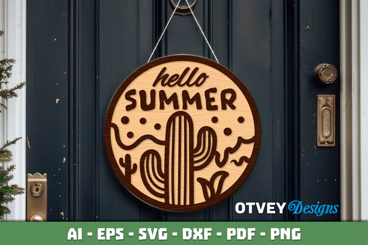 Welcome Sign Summer Lasercut example image 1