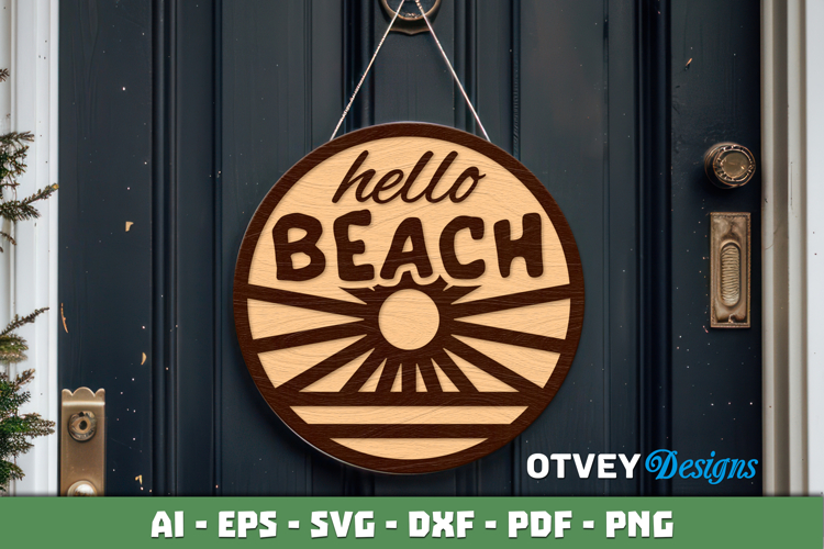 Welcome Sign Summer Lasercut