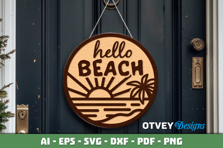 Welcome Sign Summer Lasercut